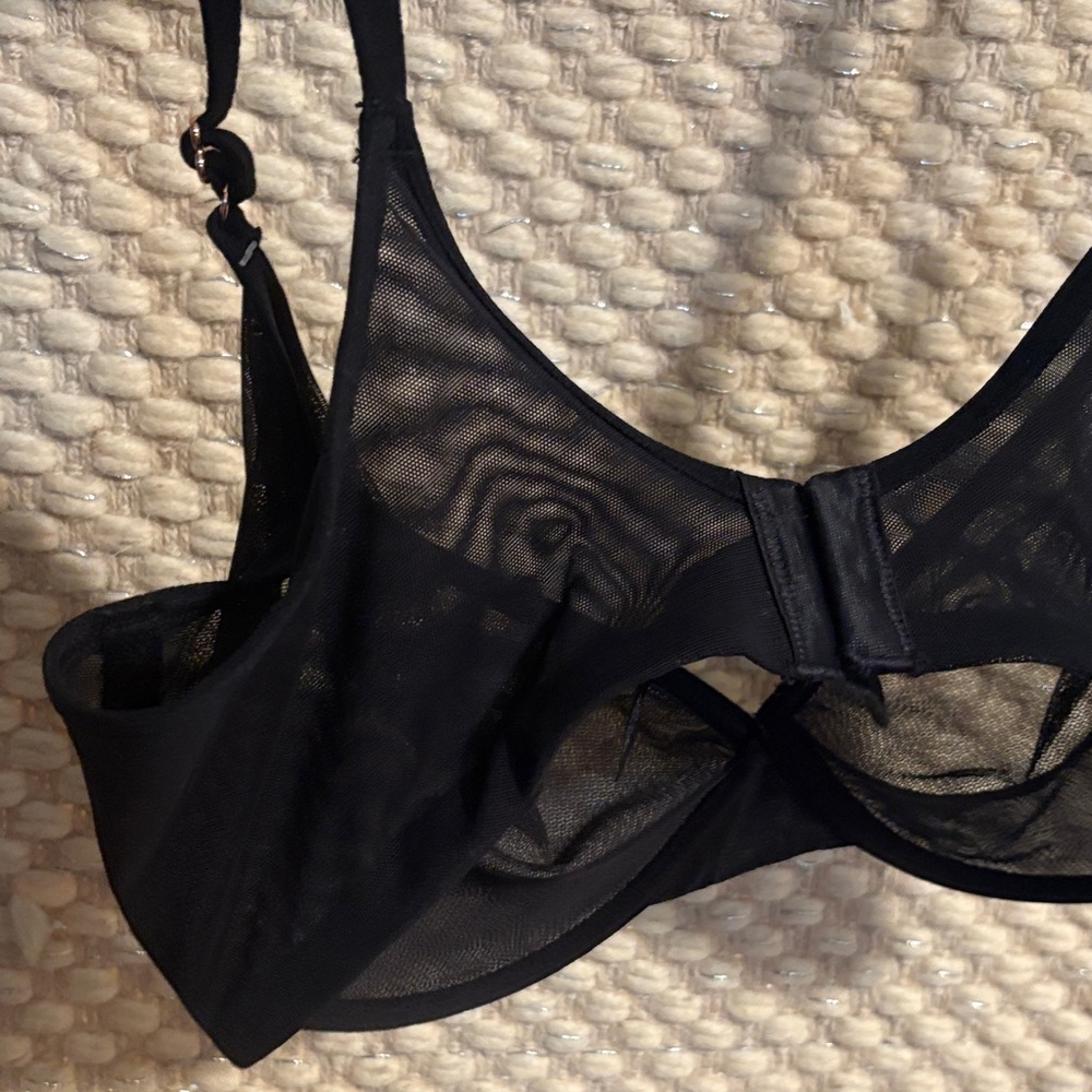 Chic Black Sheer Bra - Picture 10 of 12